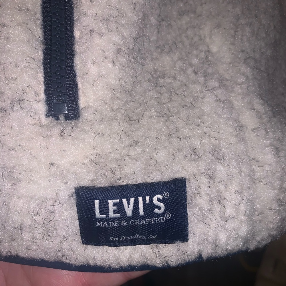 NWT Levi reversible Sherpa lined down vest~ rare! - Picture 7 of 7